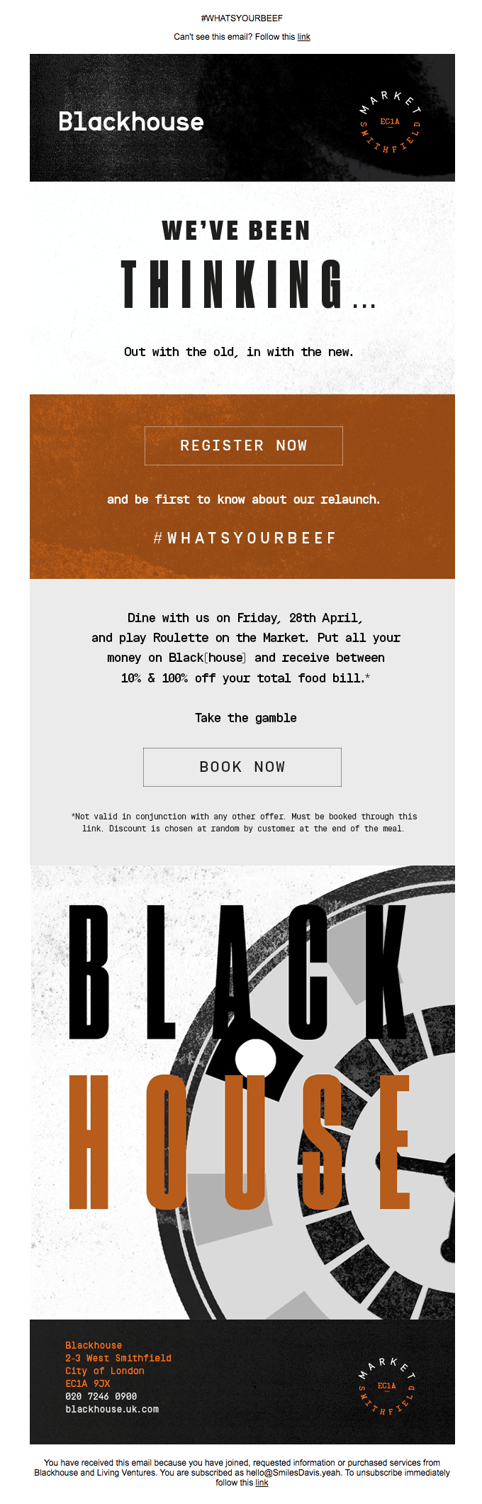 Roulette on the Market – put it all on Black(house)?