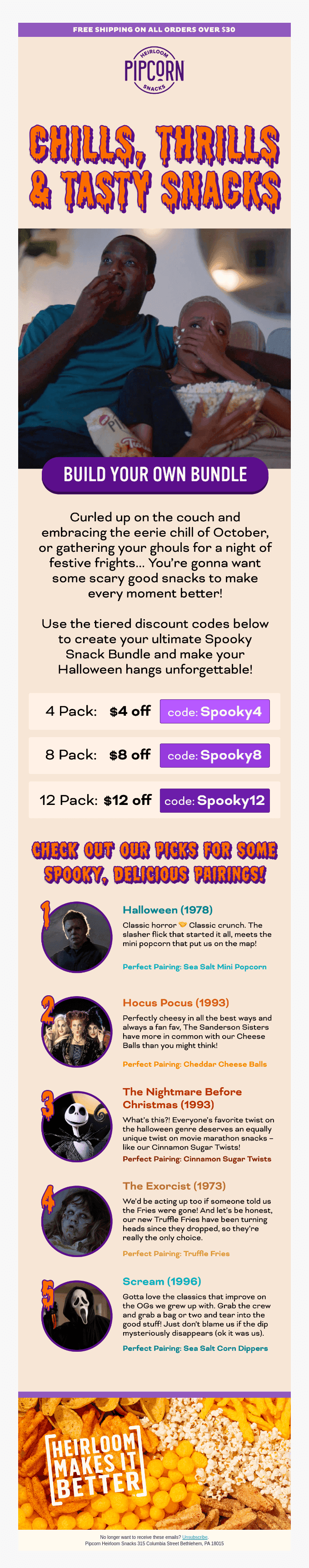 Save up to $12 on your Spooky Snack Bundle