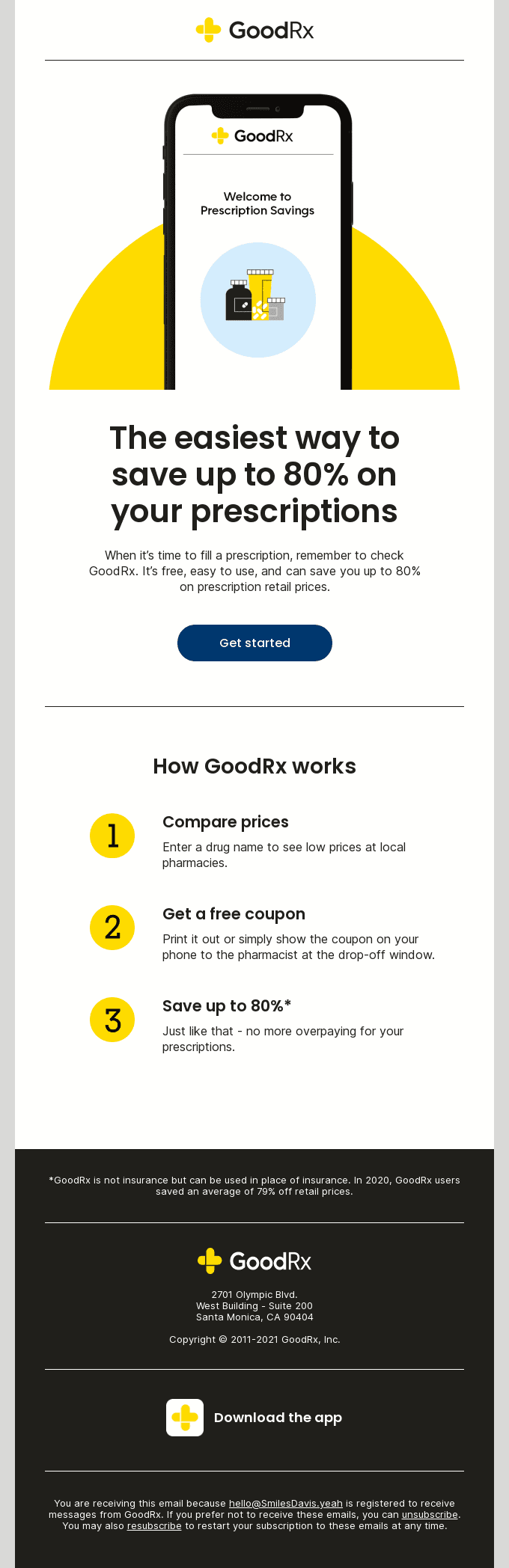Save up to 80% on your next prescription