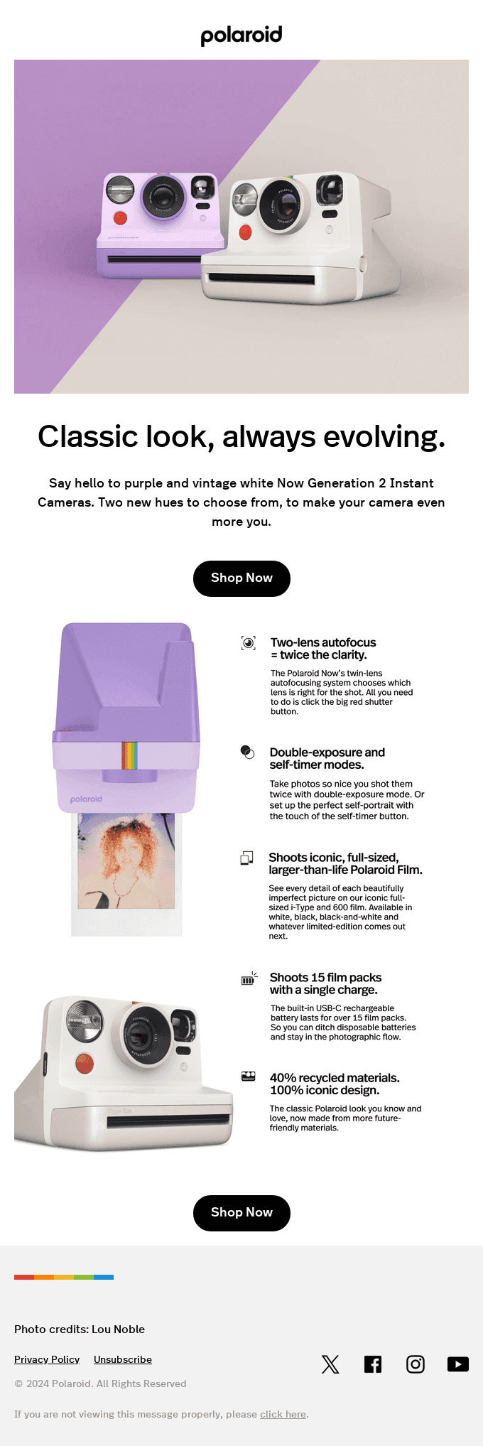 Say hello to purple and vintage white