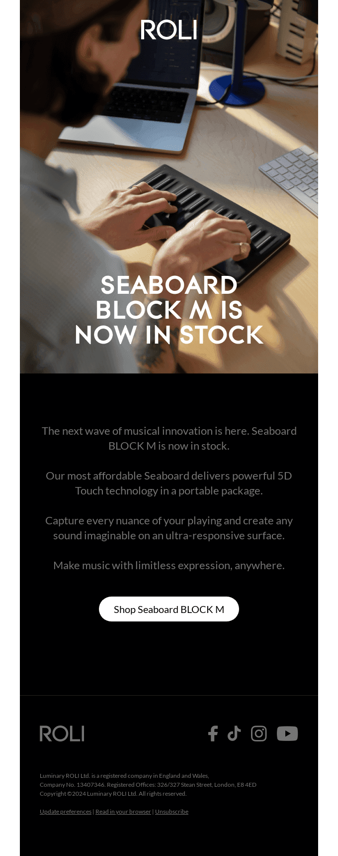 Seaboard BLOCK M is now in stock