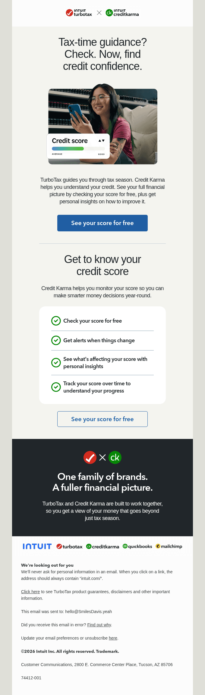 See where your credit stands after tax season