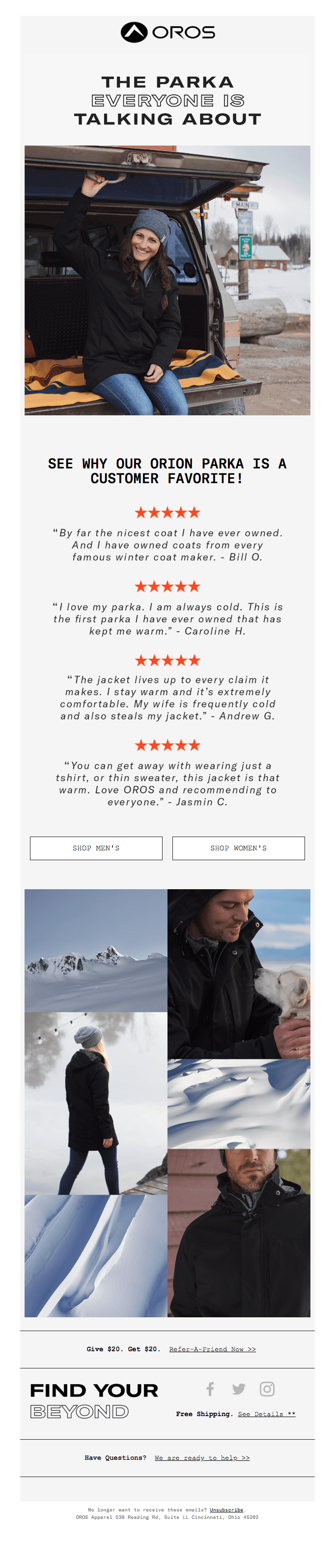 See Why Our Orion Parka Is A Customer Favorite!