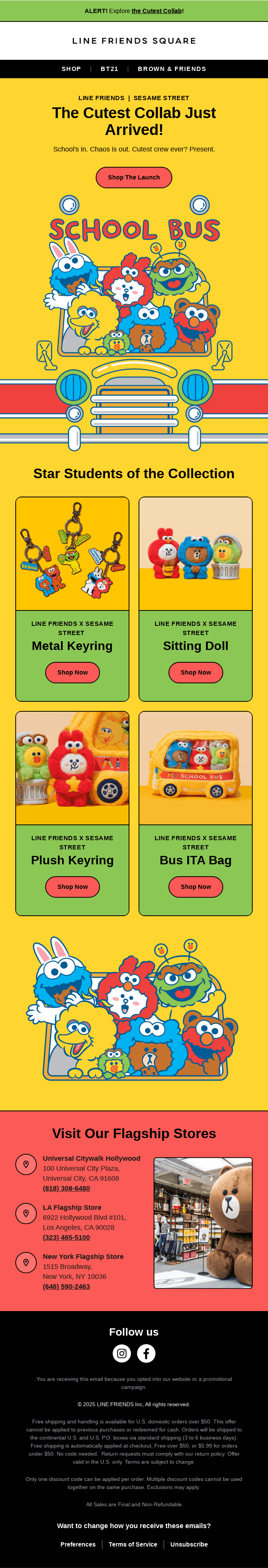 🧡SESAME STREET X LINE FRIENDS = Cuteness Overload!