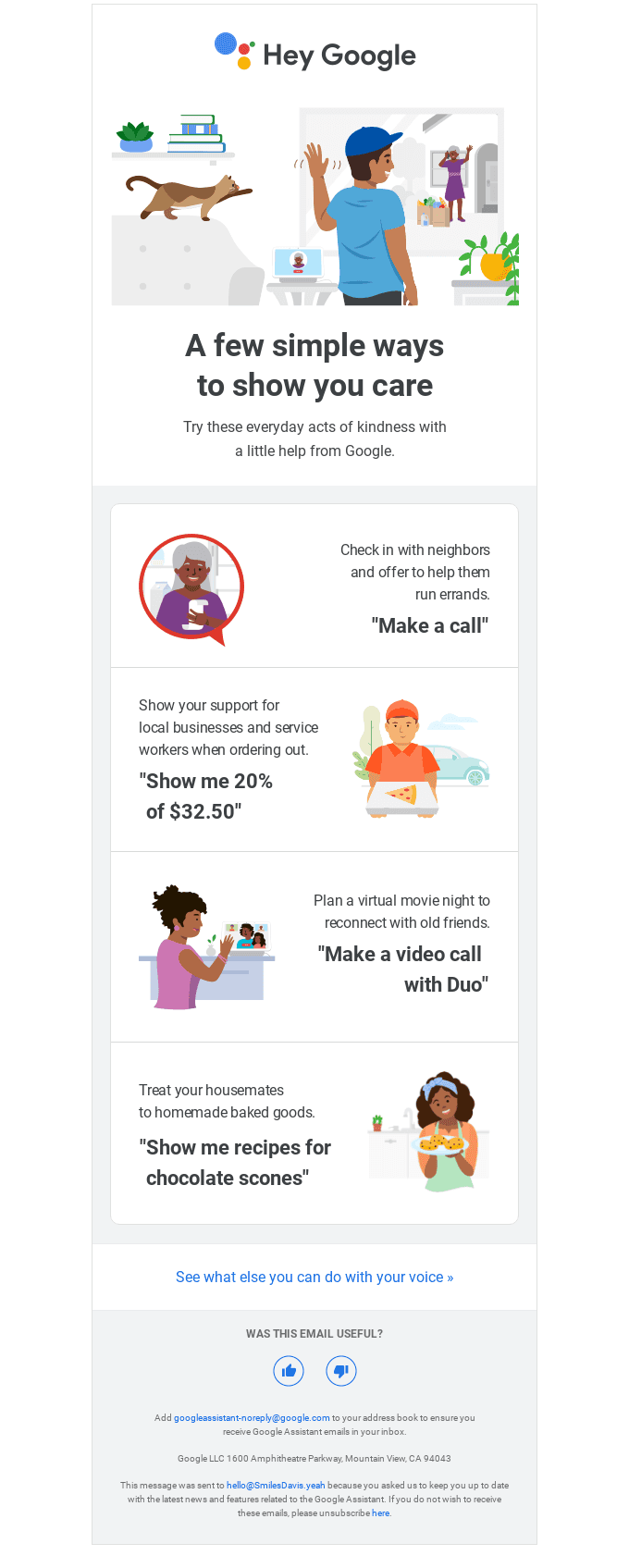 Share kindness with a little help from Google