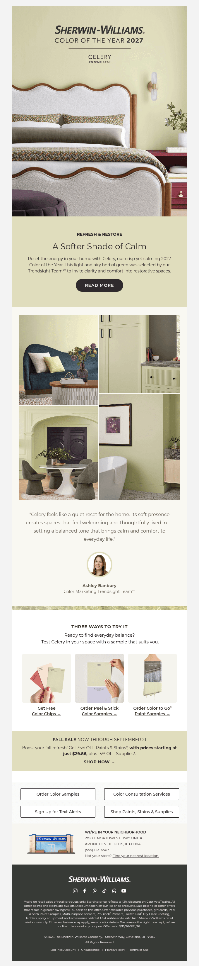 Refresh & Restore with Our 2027 Color of the Year