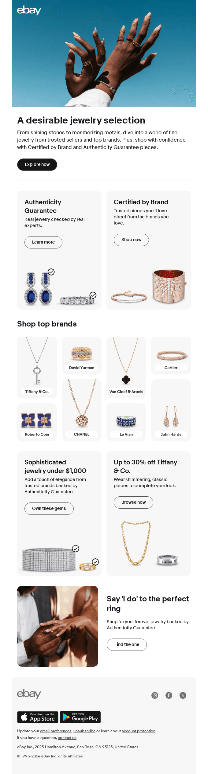 Shimmer in luxury jewelry, plus shop deals on Tiffany & Co.