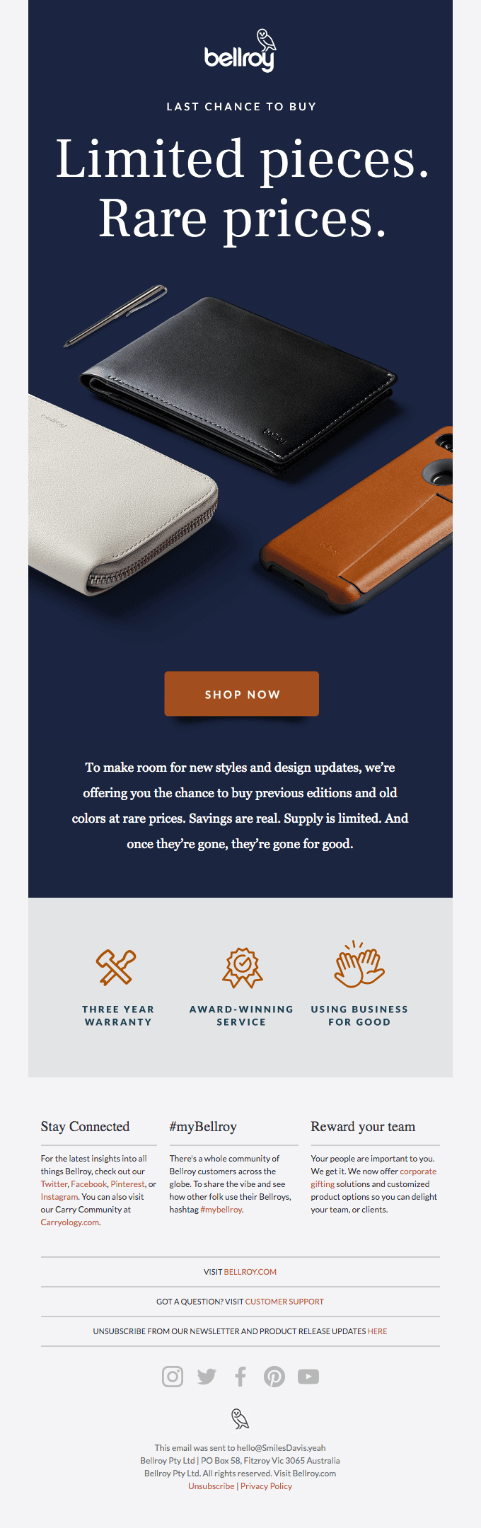 Shop the limited Last Chance to Buy event while you can