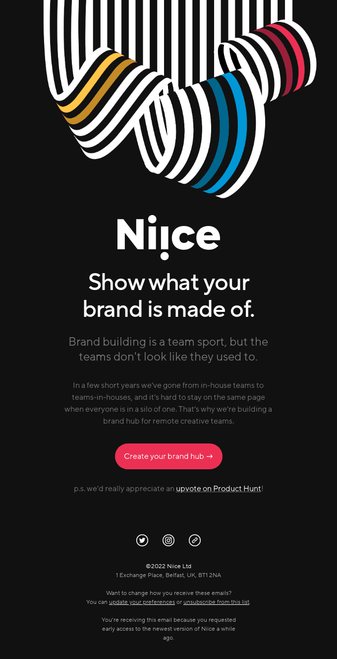 💪 Show what your brand is made of.