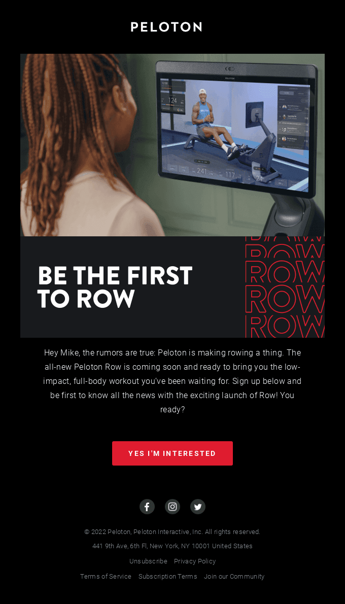 Sign up and be first on the list