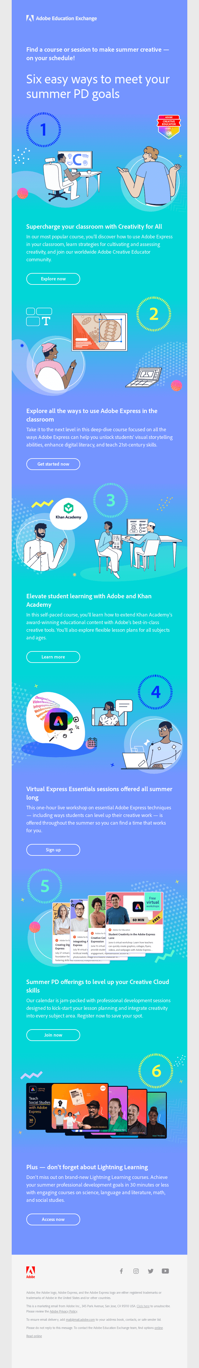 Six easy ways to meet your summer PD goals