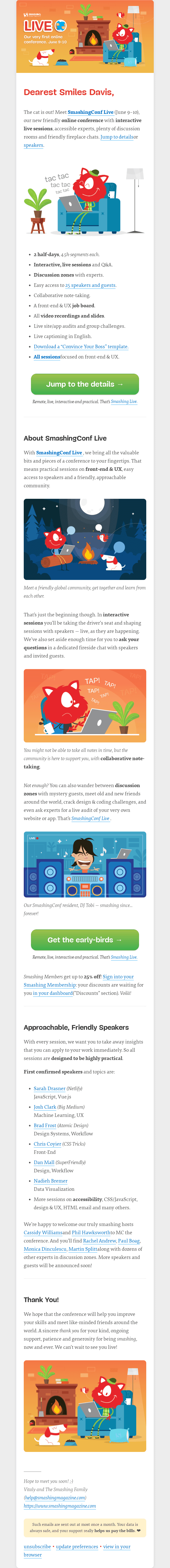 SmashingConf Goes Live: Our New Interactive Online Conference.