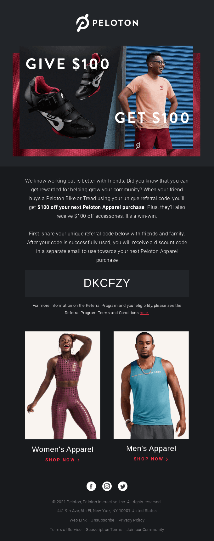 Smiles Davis: $100 in Peloton Apparel Is Waiting