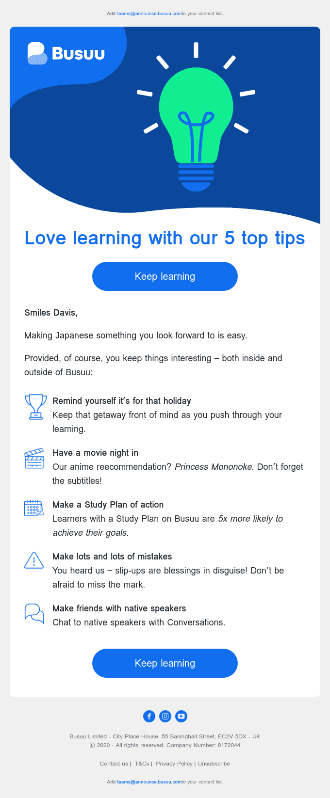 Smiles Davis, actually enjoy learning with 5 mega-easy tips