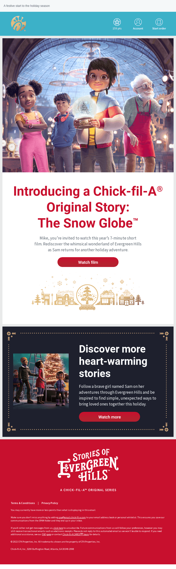 Smiles Davis, enjoy early access to this year’s holiday short film