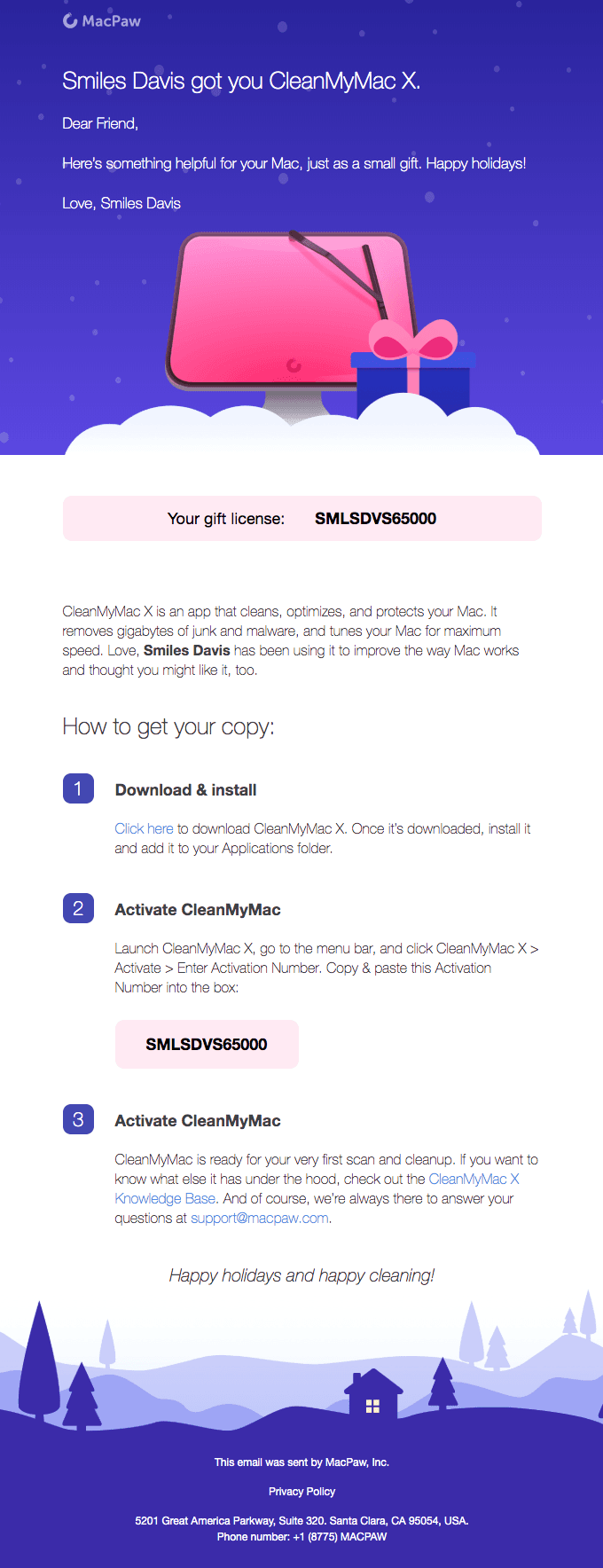 Smiles Davis got you CleanMyMac X