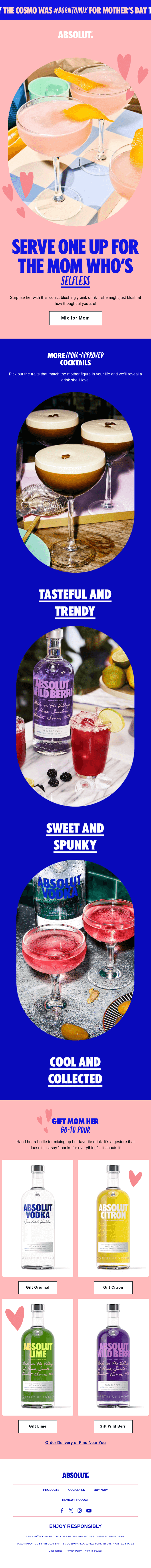 Smiles Davis, mix up this classic cocktail 🍸 for Mother’s Day! 💗