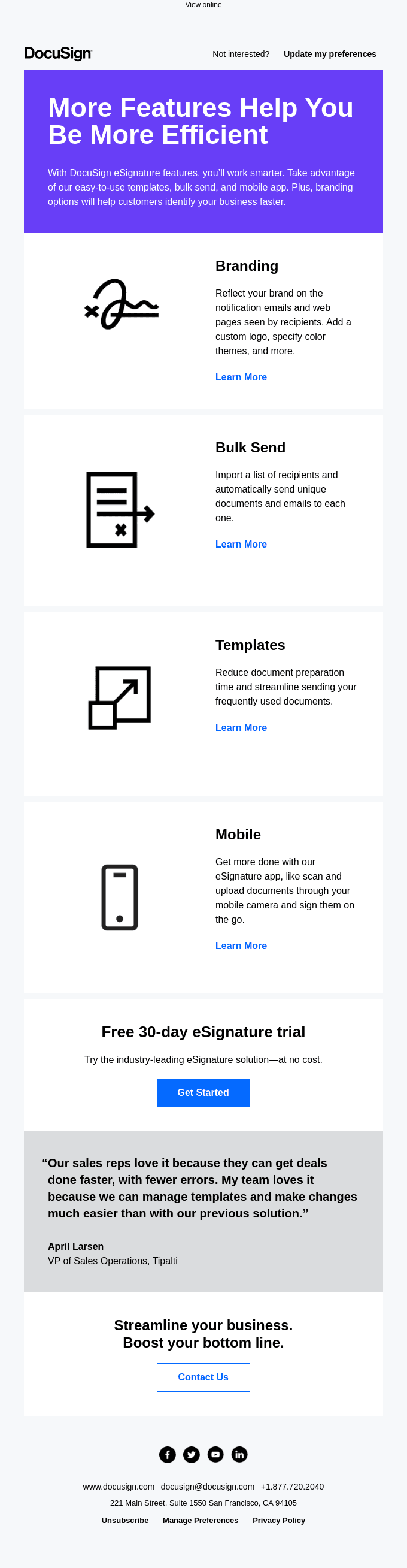 Smiles Davis, our customers’ favorite eSignature features