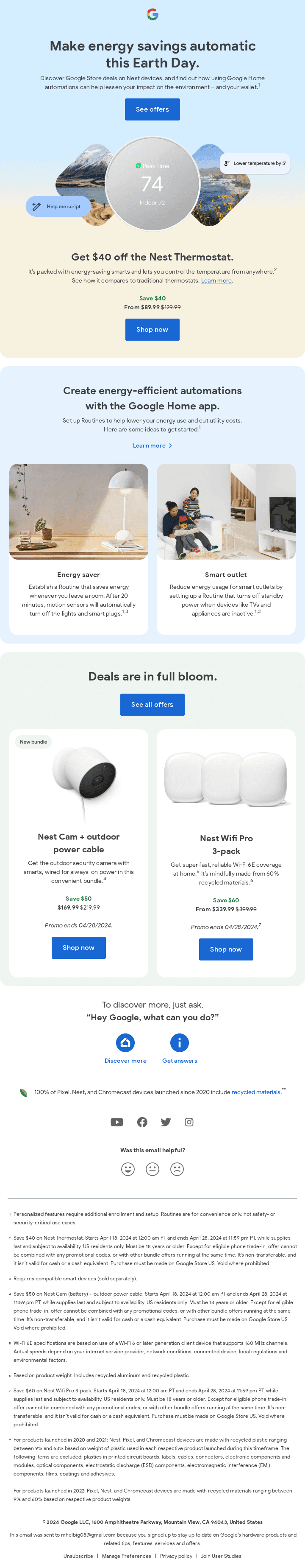 Smiles Davis, save $40 on the Nest Thermostat