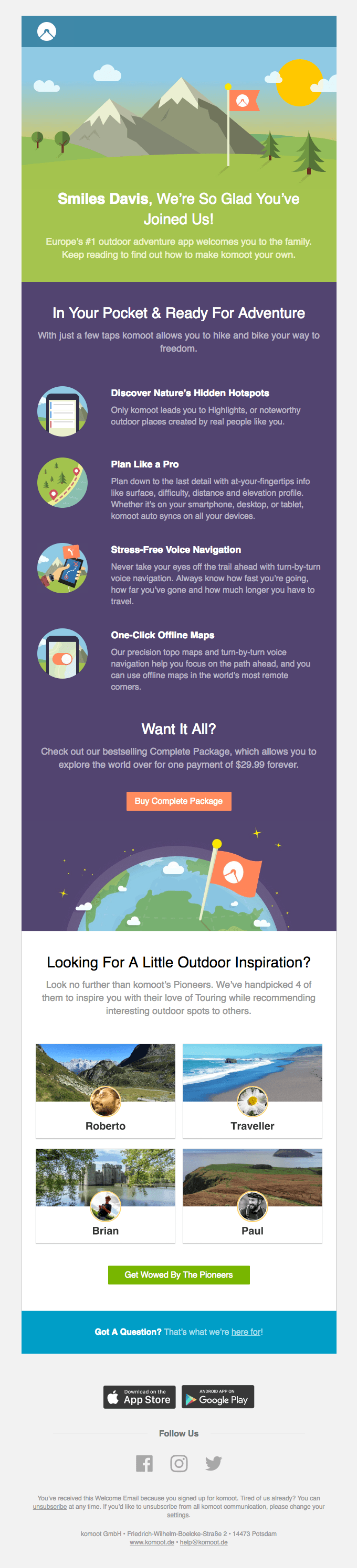 Smiles Davis, Welcome To The #1 Outdoor App!