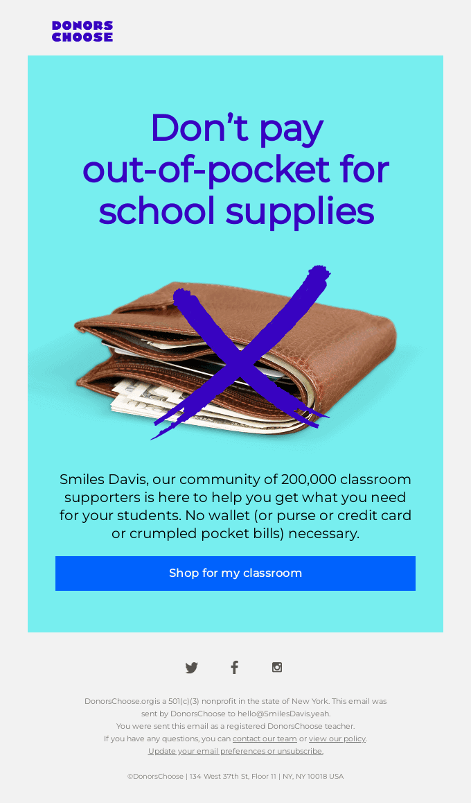 Smiles Davis, what do you need right now?
