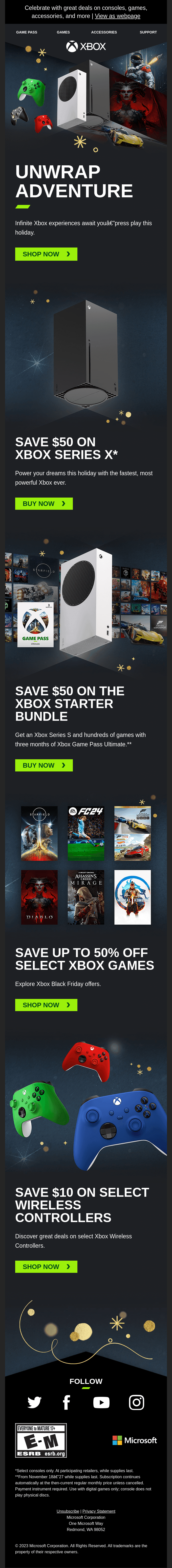 SmilesDavis, a festive season of Xbox savings has started!