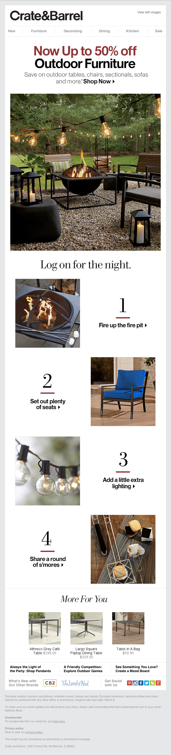 S’more where that came from: Up to 50% off outdoor.