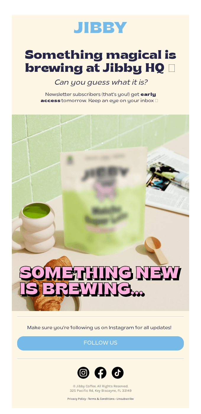 Something magical is brewing at Jibby HQ 🍵✨
