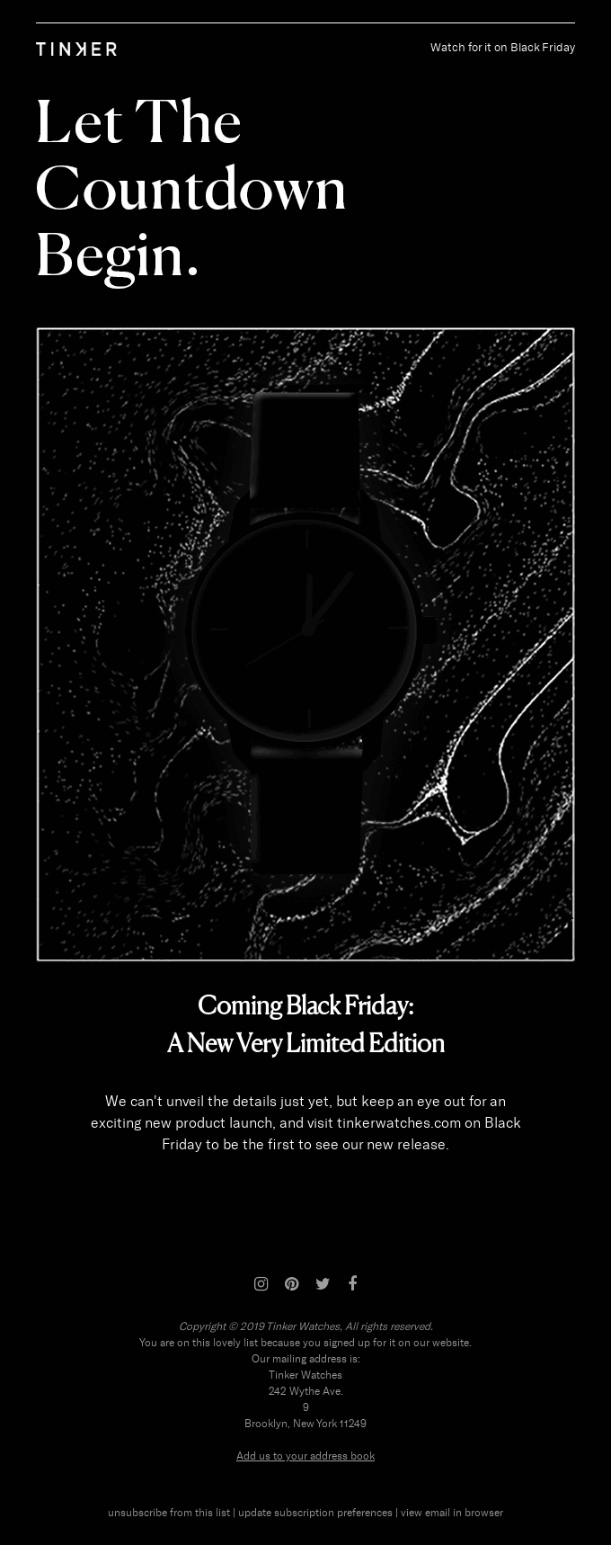 Something New is Coming on Black Friday ⌚
