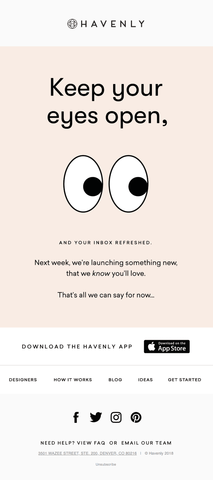 Something new is coming to Havenly...