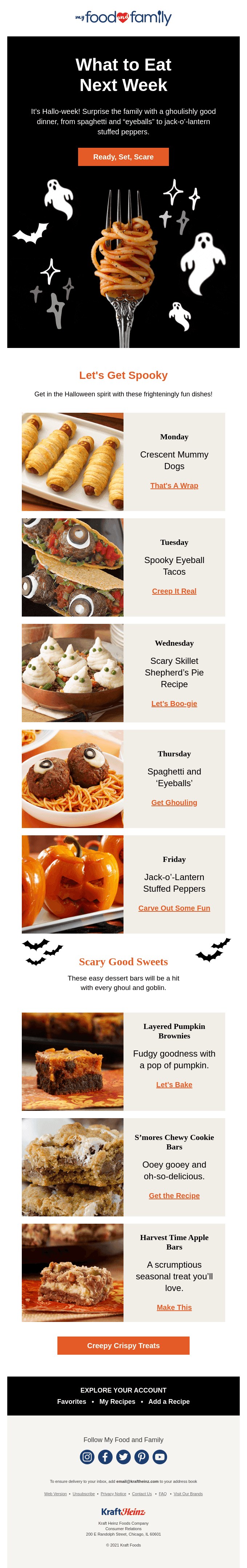 Spooktacular dinners for the week 🧛🏻