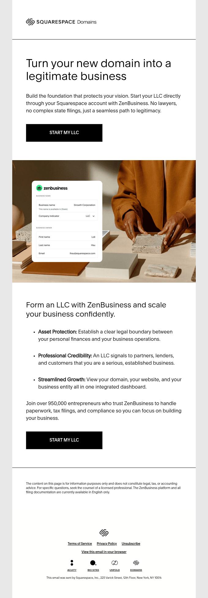 From domain to LLC: It’s easier than you think.