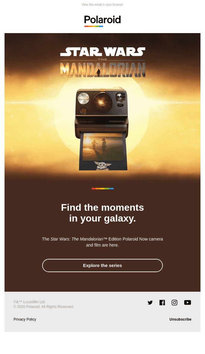 Star Wars: The Mandalorian™ Edition Polaroid Now.