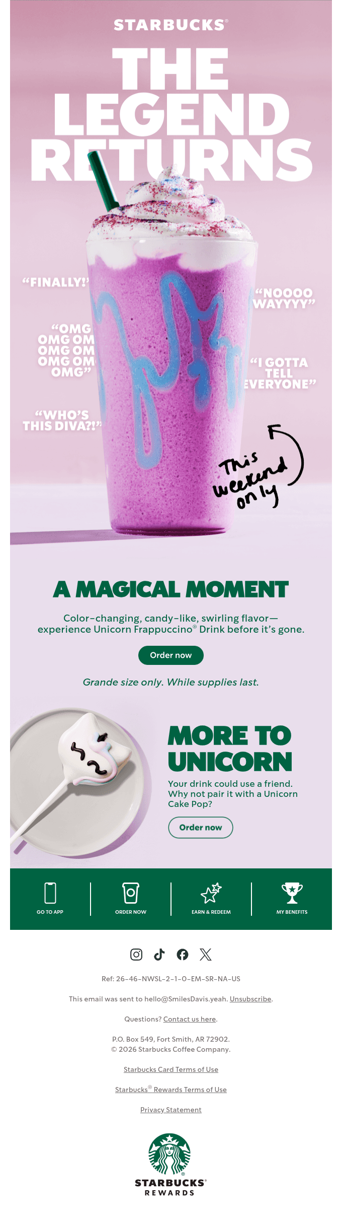 🦄 Unicorn. Frappuccino®. Drink. 🦄