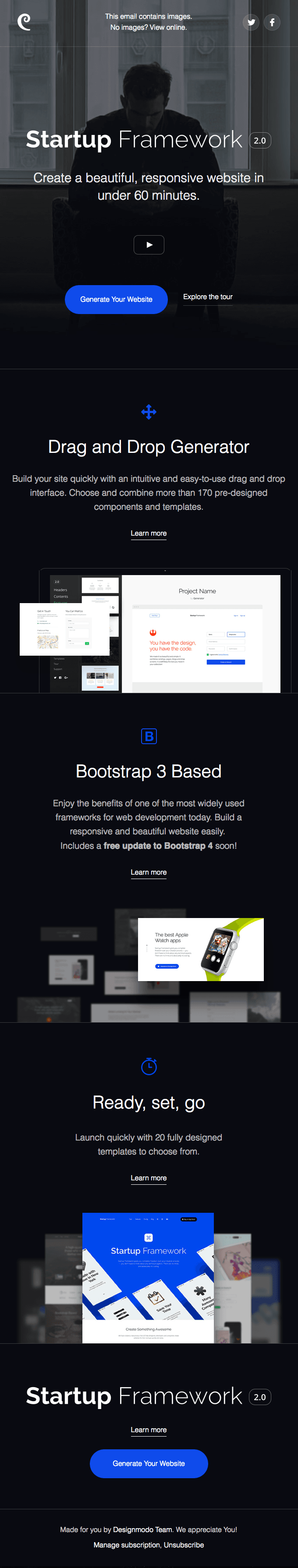 Startup Framework 2 is here, a new release by Designmodo!