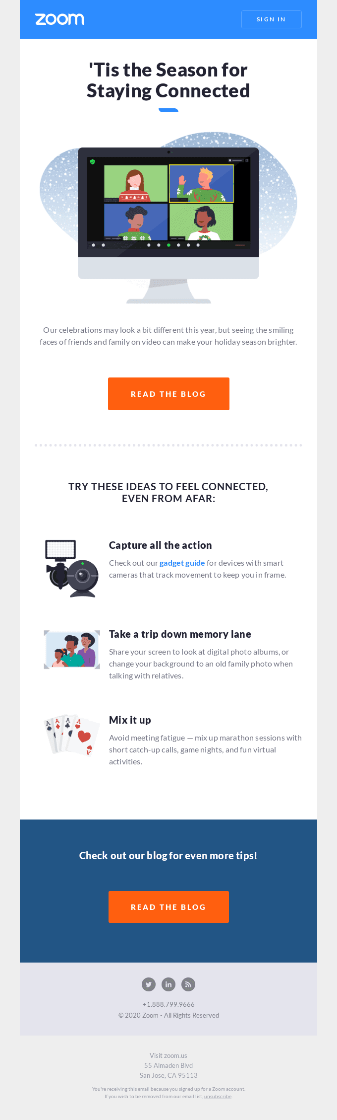Staying home? Stay connected this season