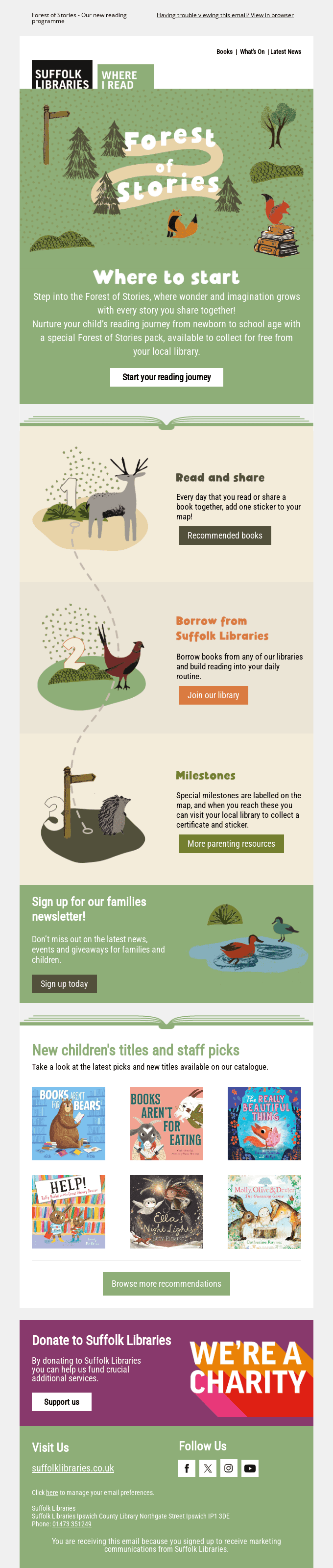 Step into the Forest of Stories and help develop your child's reading skills