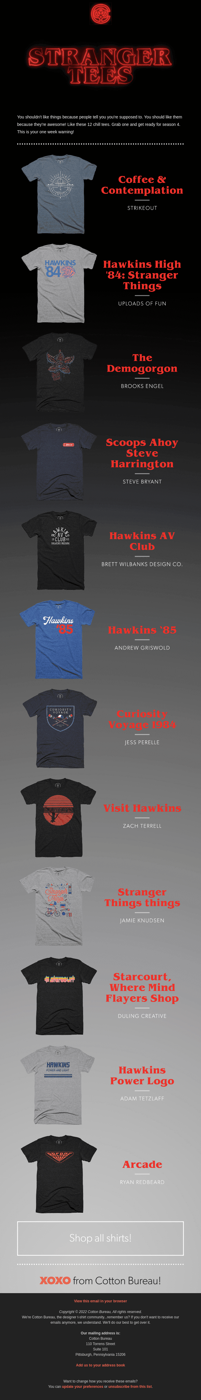 Stranger Things are Happening…And so are Stranger Tees!