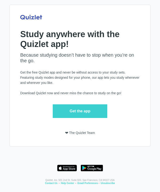 Studying on the go is a tap away 👆