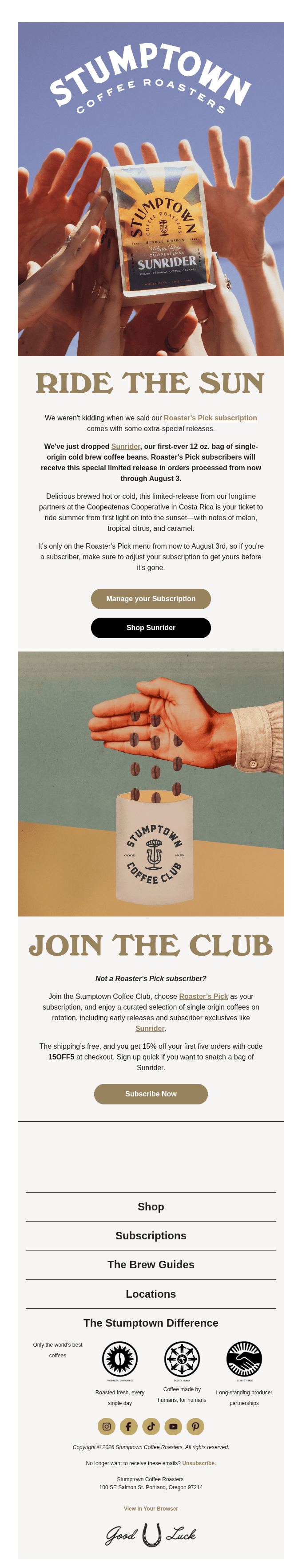 This coffee’s as chill as summer 😎