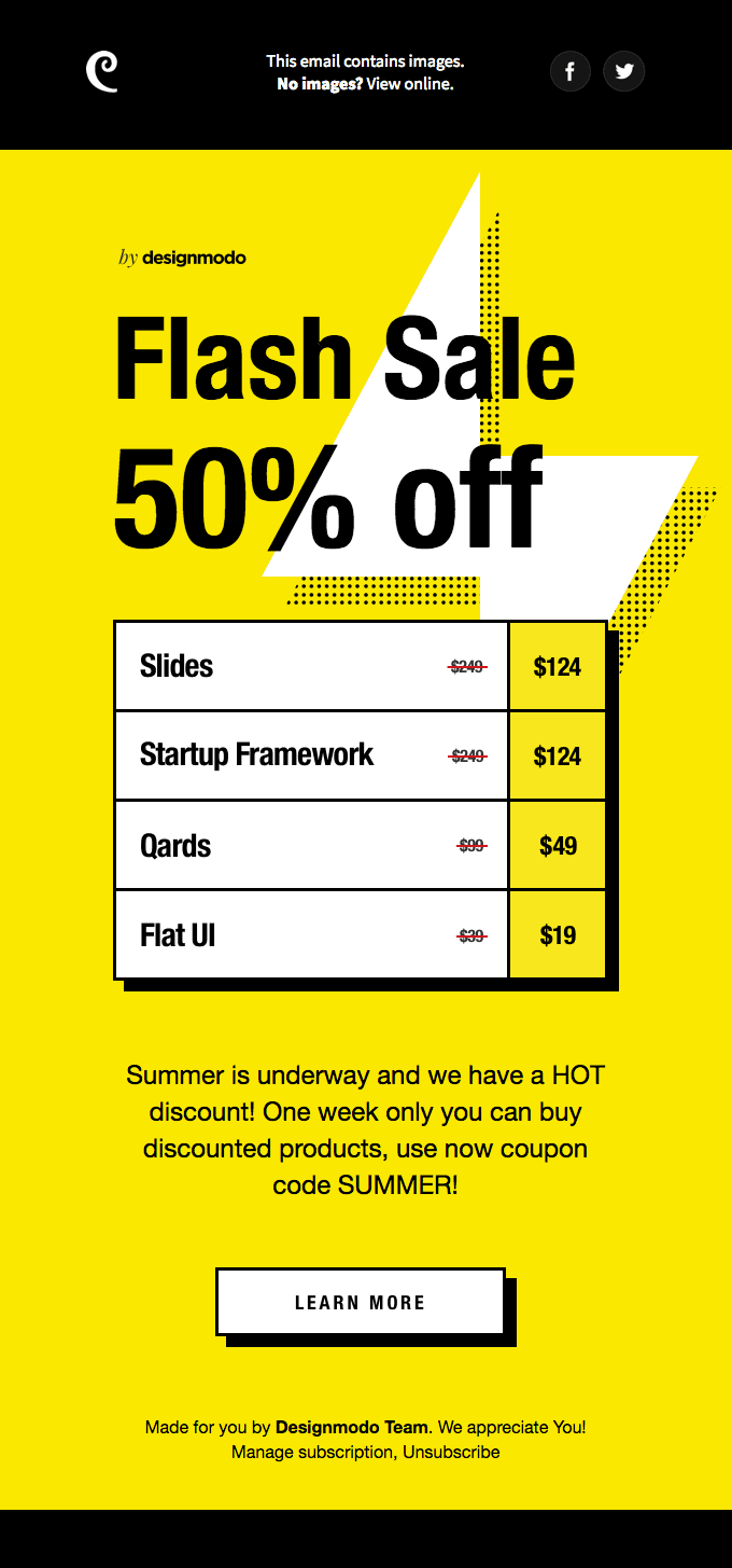Summer Flash Sale on Designmodo! 50% Off!
