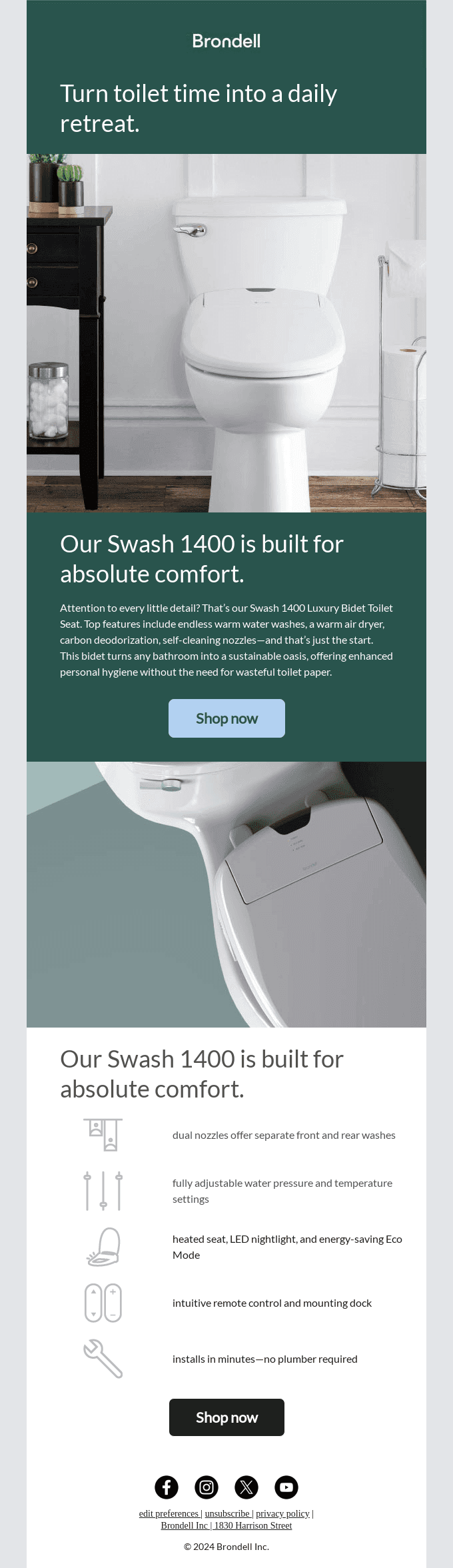 Swash 1400 is our best-selling bidet. 🚻 Here’s why.