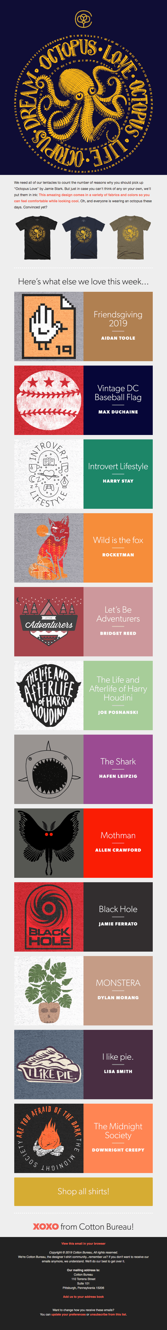 T-Shirt Tuesday from Cotton Bureau!