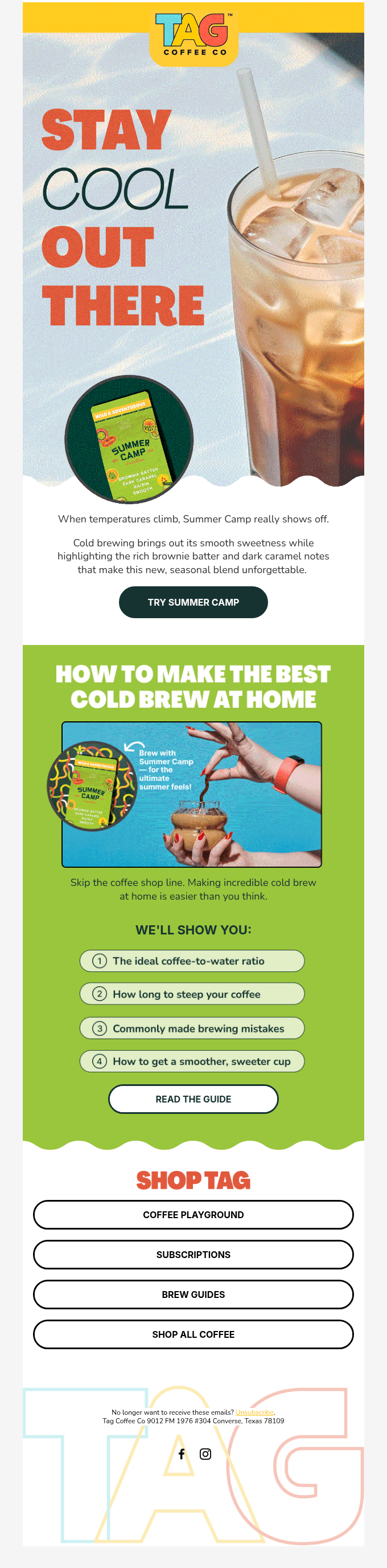 Summer Camp + cold brew = magic