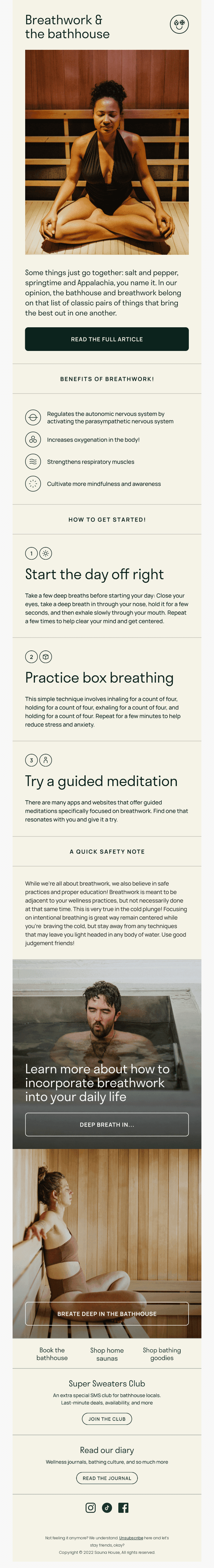 Take a Deeper Breath with Sauna House 🧘