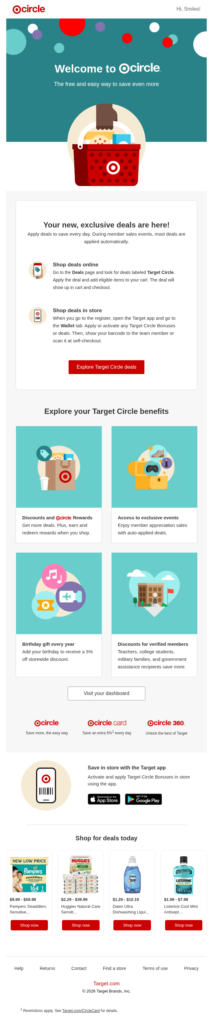 Thanks for joining Target Circle 😊