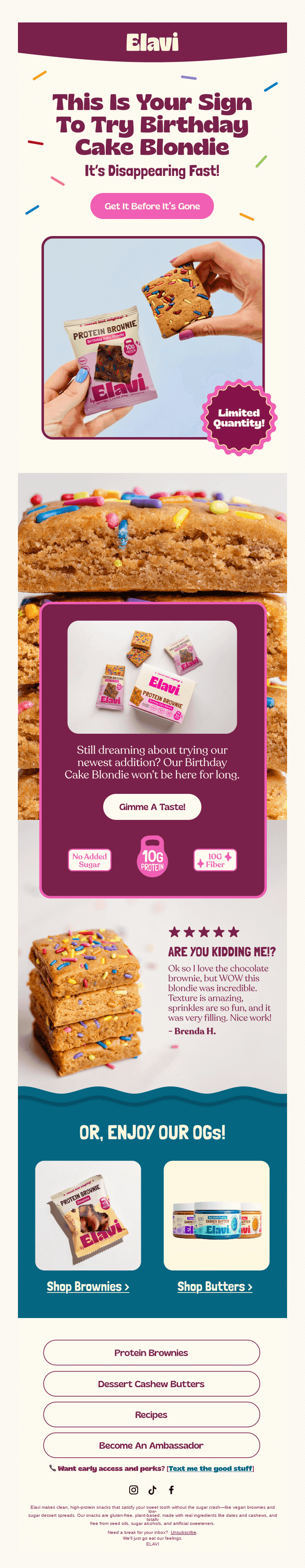 Taste the NEW Birthday Cake Blondie! (Before It's Gone)