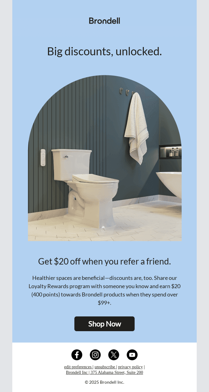 Tell a friend about us. Get rewarded.