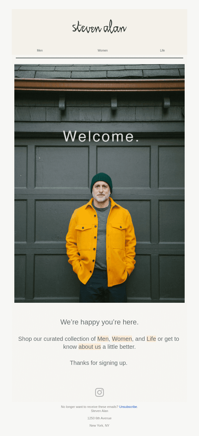 Thanks for signing up.