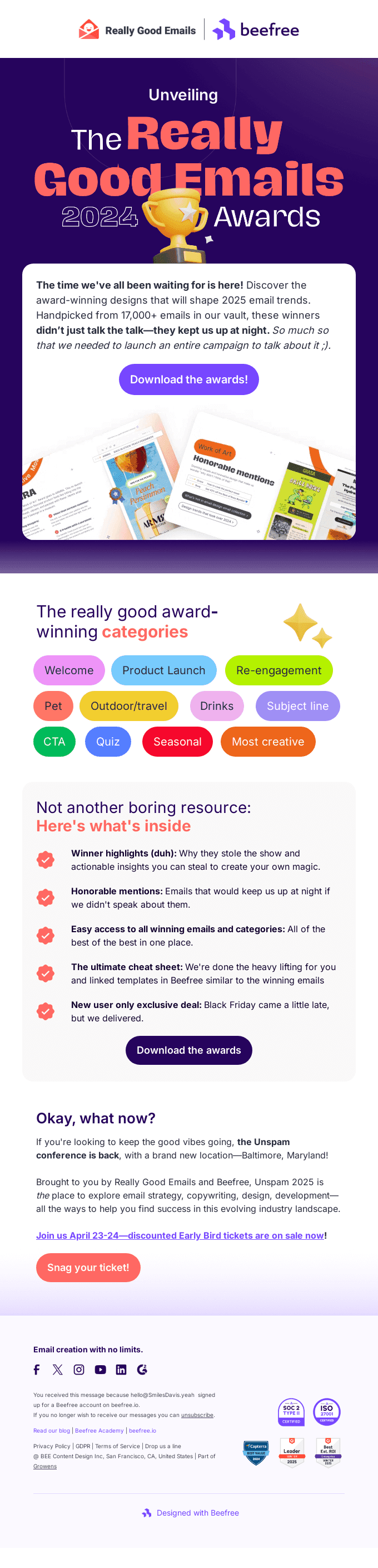 The 2024 Really Good Email Awards Are Here!